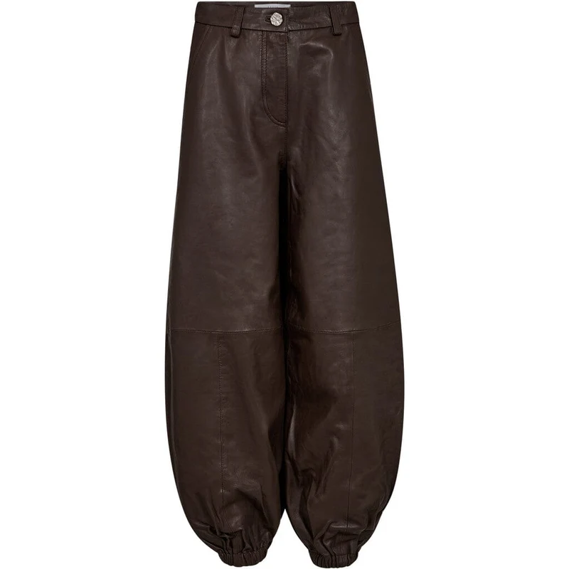 Haute L'Amitié - Jasmin Leather Harem Pant HL10541 - Mocca