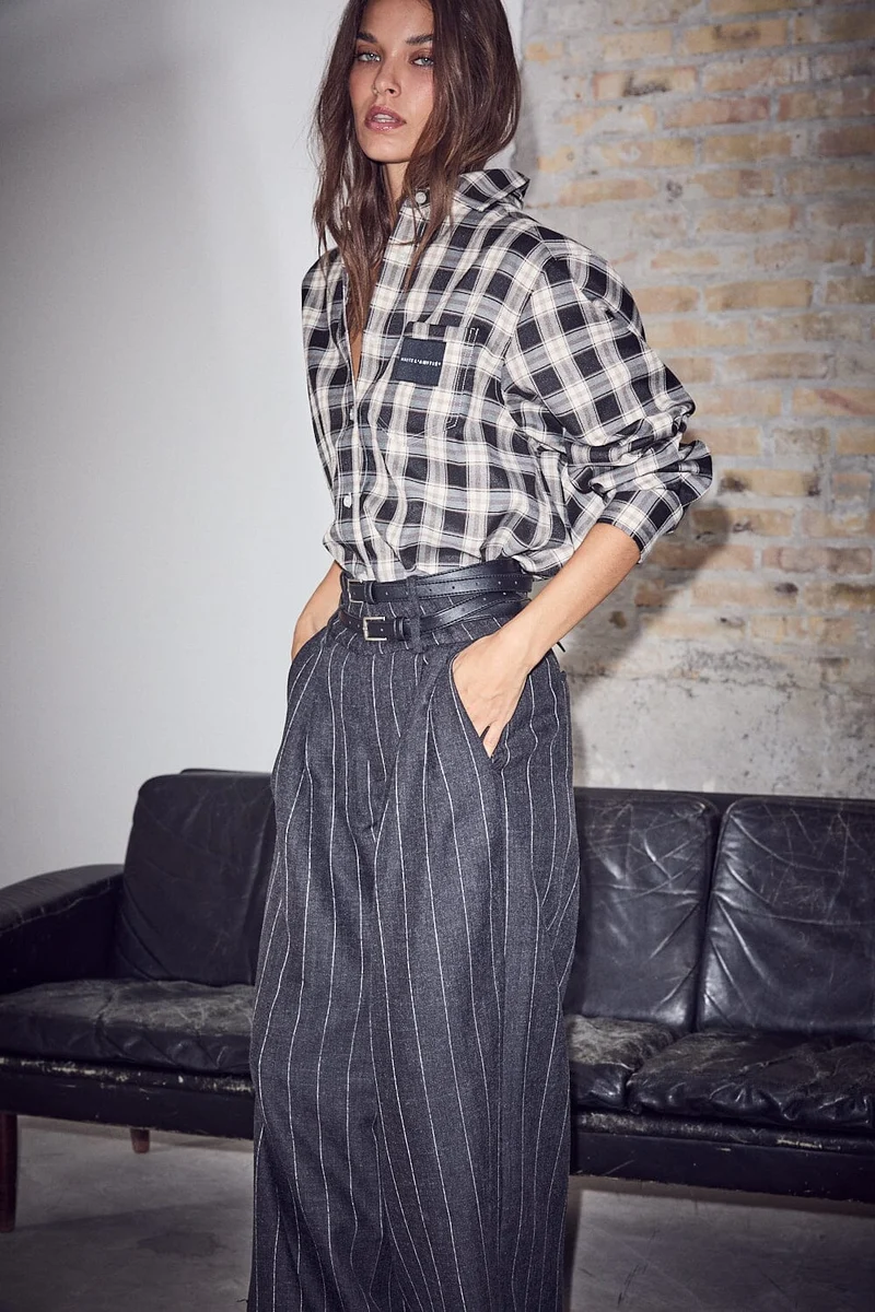 Haute L'Amitié - Haute Check Shirt HL10645 - Mocca Check