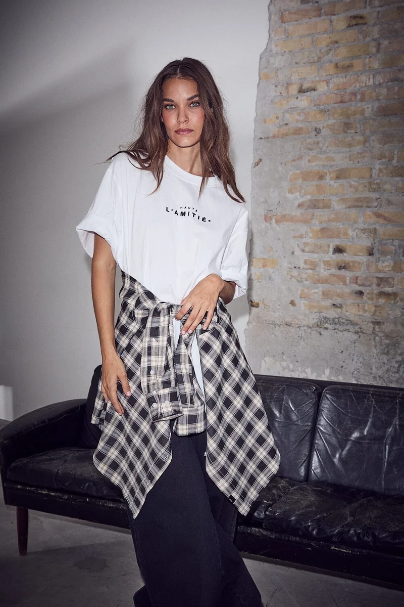 Haute L'Amitié - Haute Check Shirt HL10645 - Mocca Check
