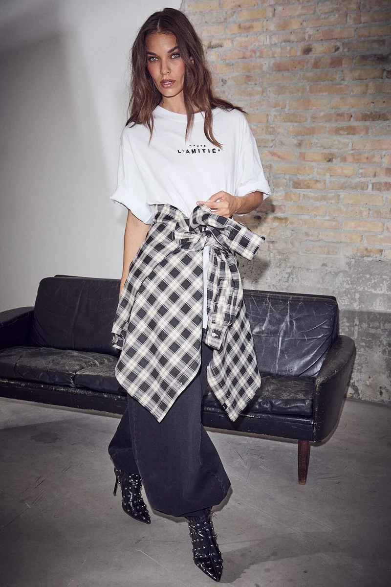 Haute L'Amitié - Haute Check Shirt HL10645 - Mocca Check