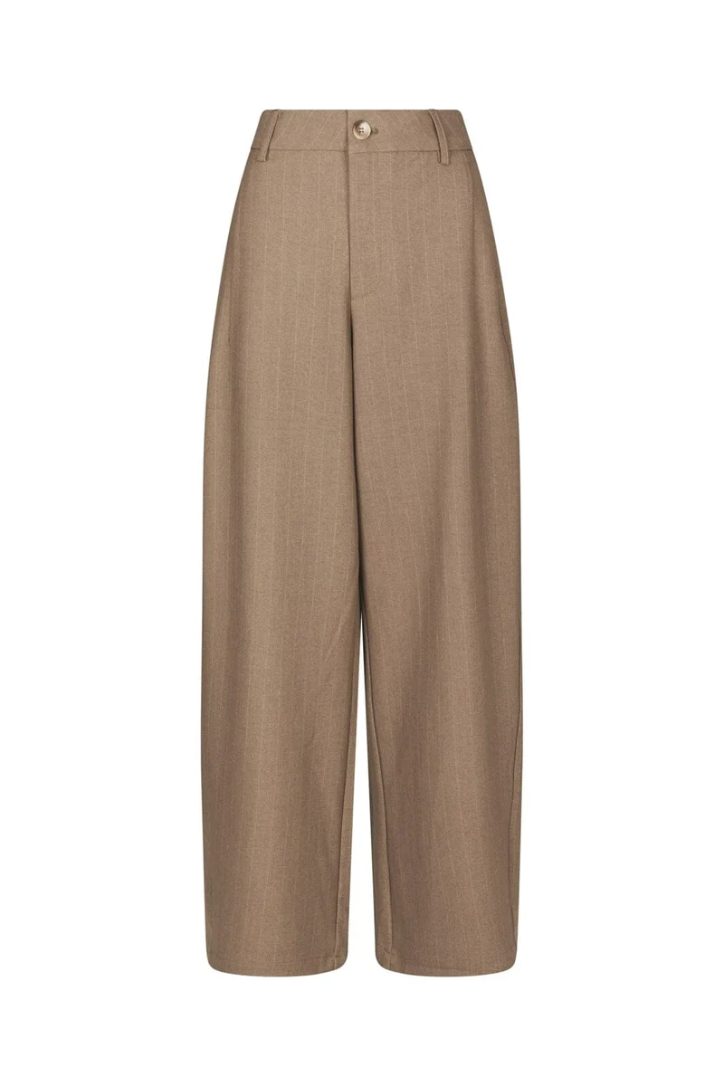 Neo Noir - Essiall Pinstripe Pants 170084 - 214 - Taupe