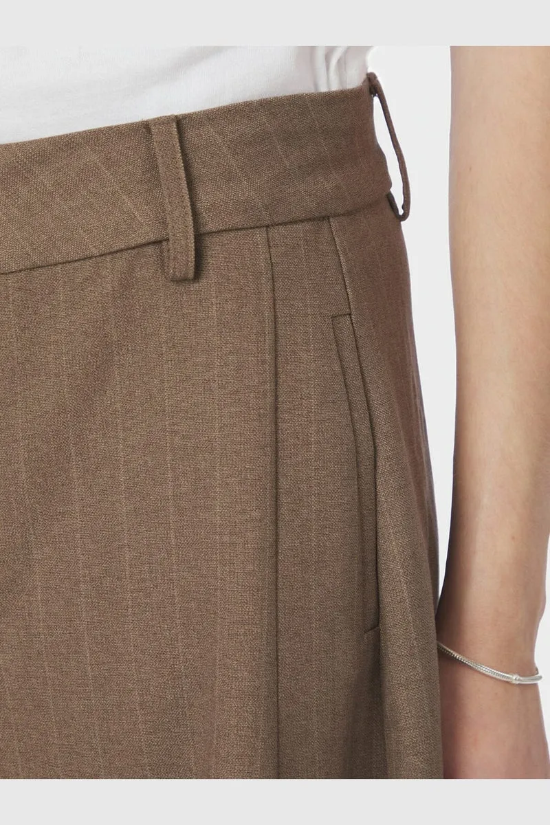 Neo Noir - Essiall Pinstripe Pants 170084 - 214 - Taupe