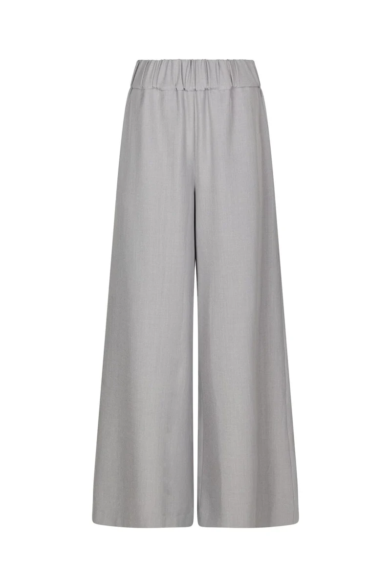 Neo Noir - Janel Structure Pants 169941 - 133 - Grey Melange