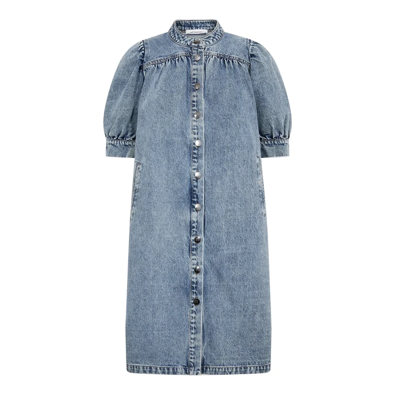 Co´Couture - Denicecc Denim Ss Dress 500079 - 45007 - Bleach Denim