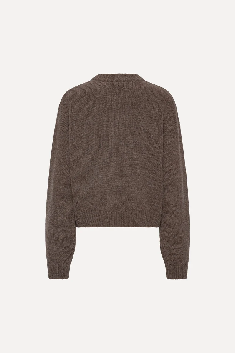 Rotate - Crewneck Sweater 116928614 - 614 Cocoa Brown