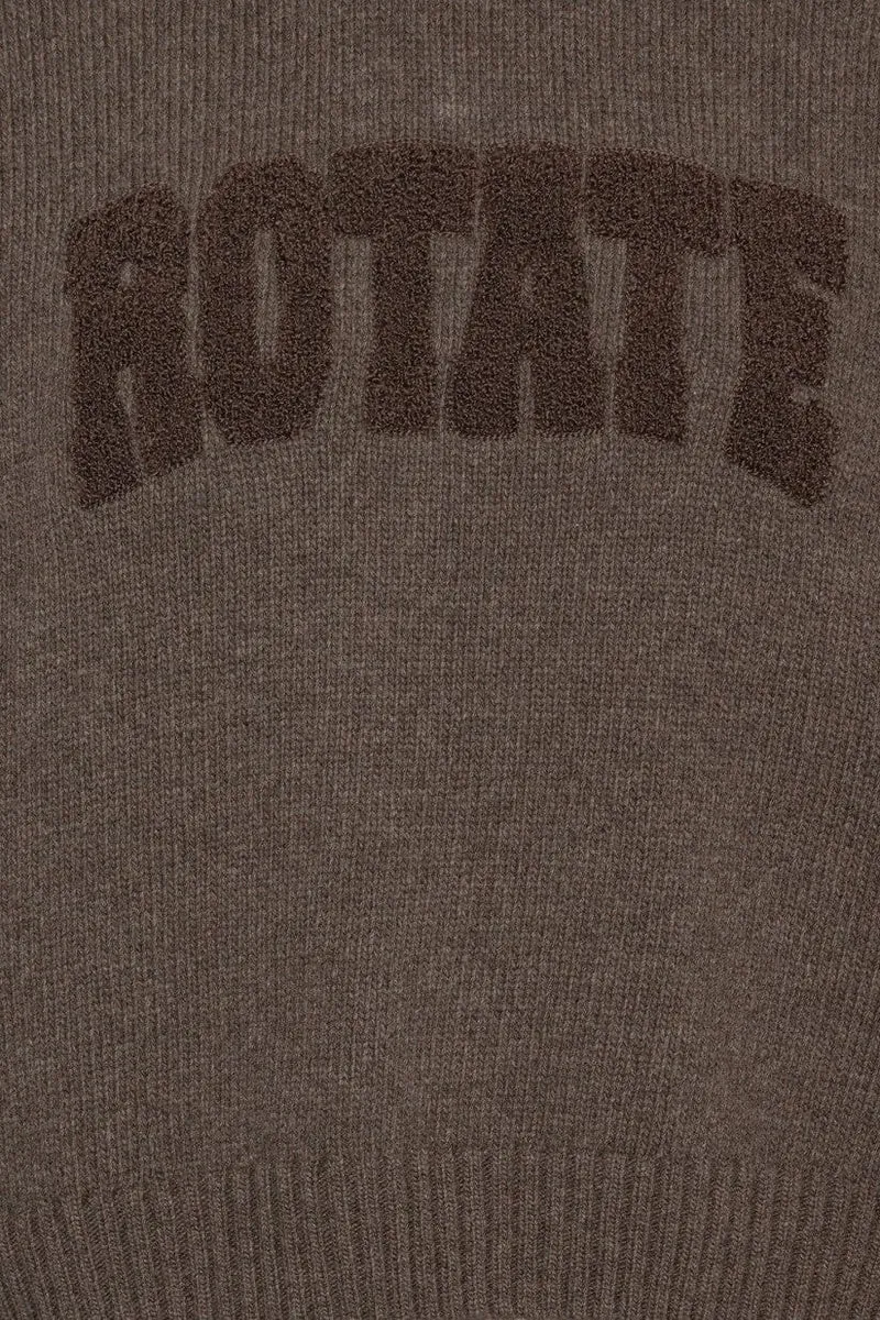 Rotate - Crewneck Sweater 116928614 - 614 Cocoa Brown