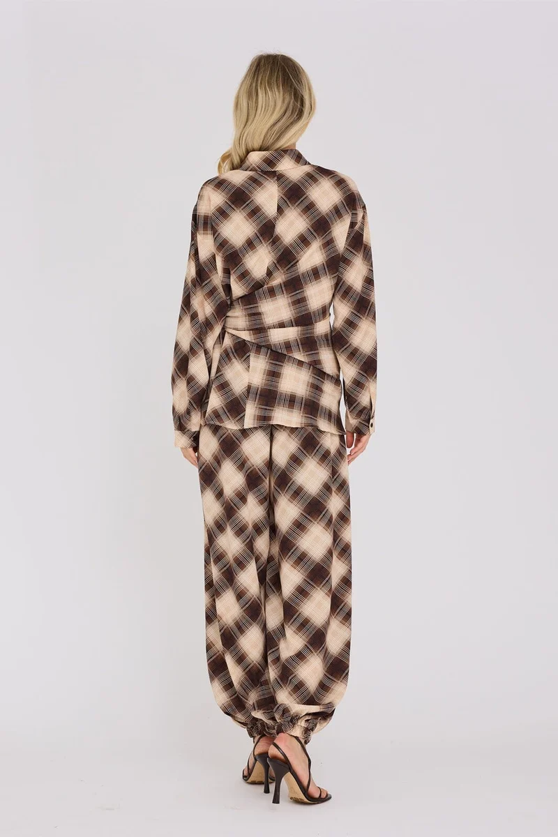 A-View - Elsi Shirt AV8266 - 156 - Brown/Sand