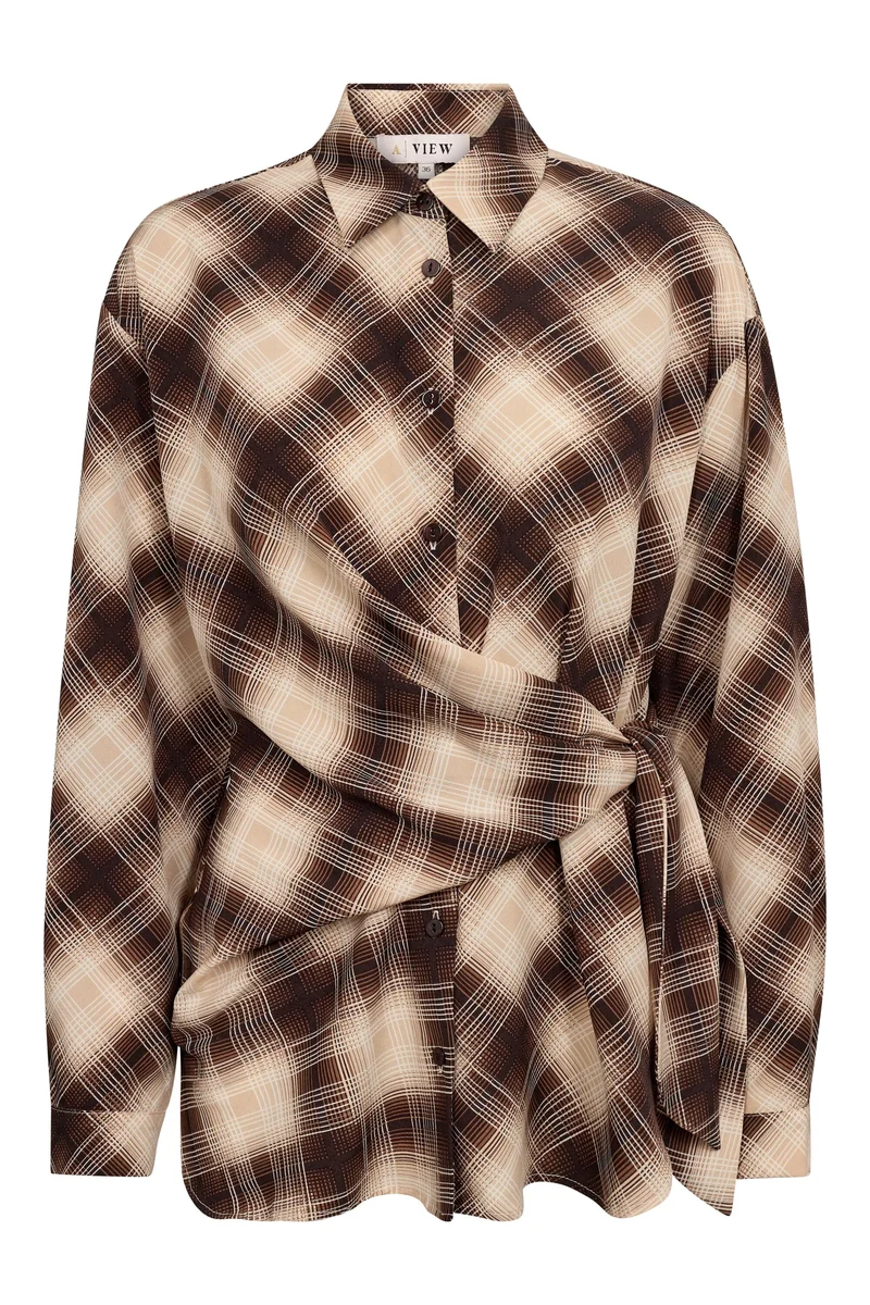 A-View - Elsi Shirt AV8266 - 156 - Brown/Sand