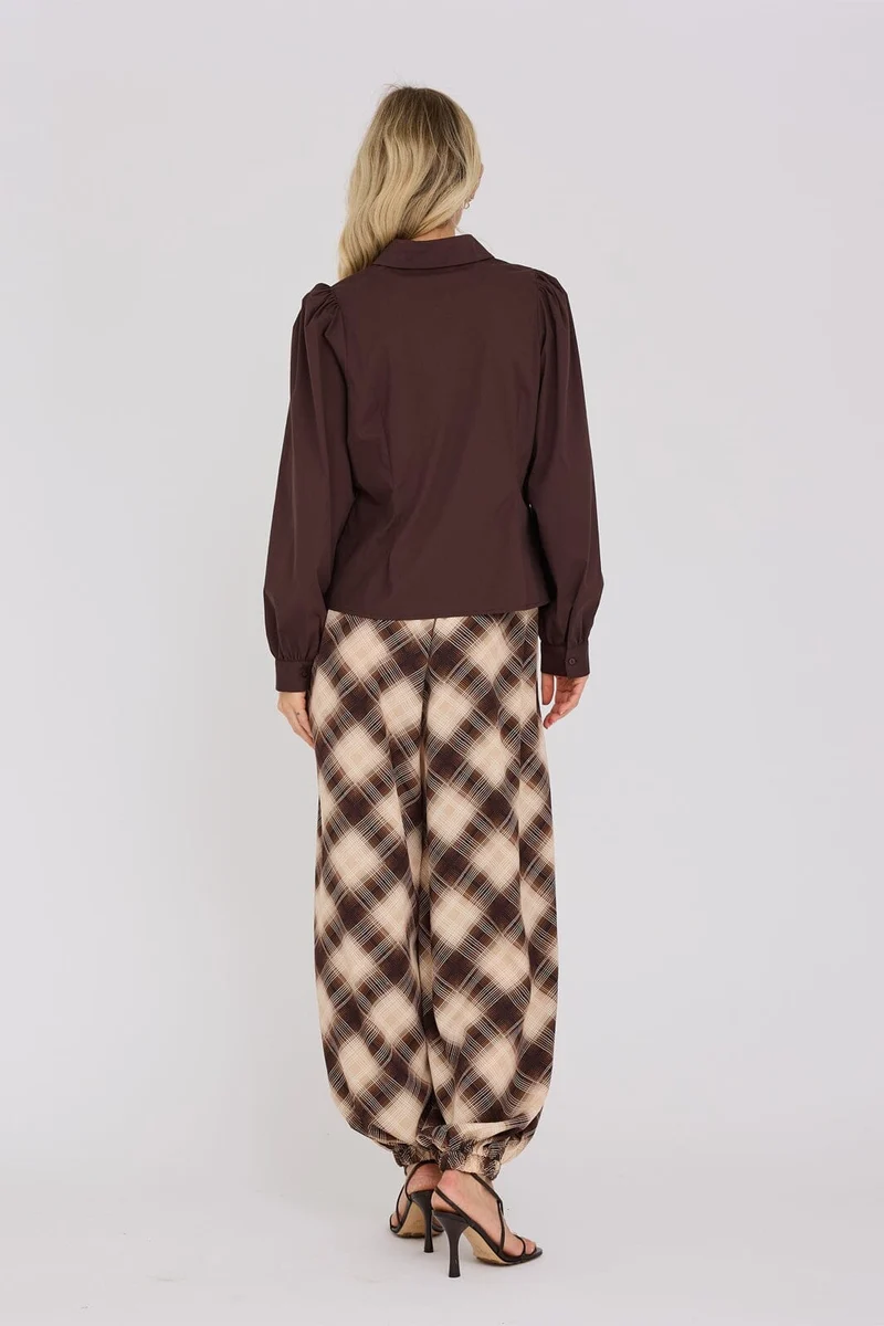 A-View - Malika Shirt AV4639 - 194 - Dark Brown