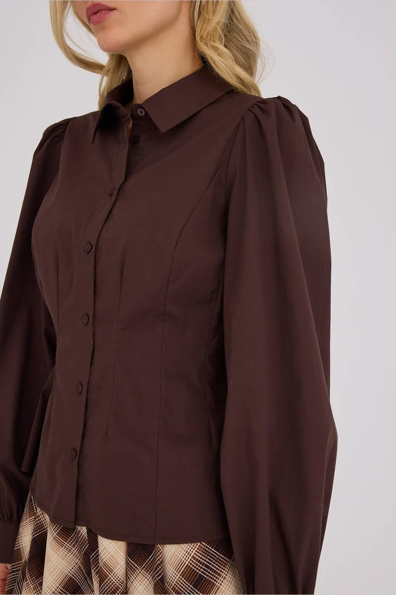 A-View - Malika Shirt AV4639 - 194 - Dark Brown