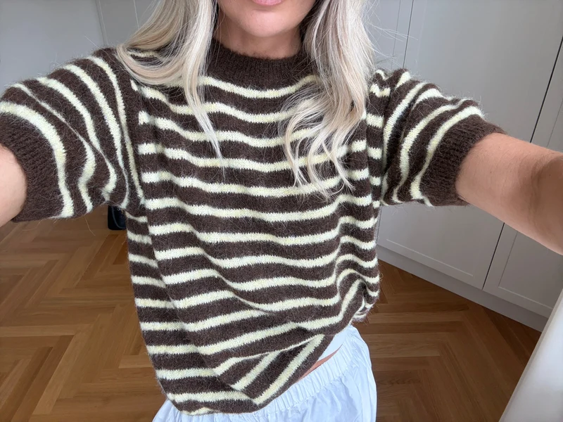 Noella - N-Monikah Ss Knit 16570003 - 1536 - Brown Yellow Stripe