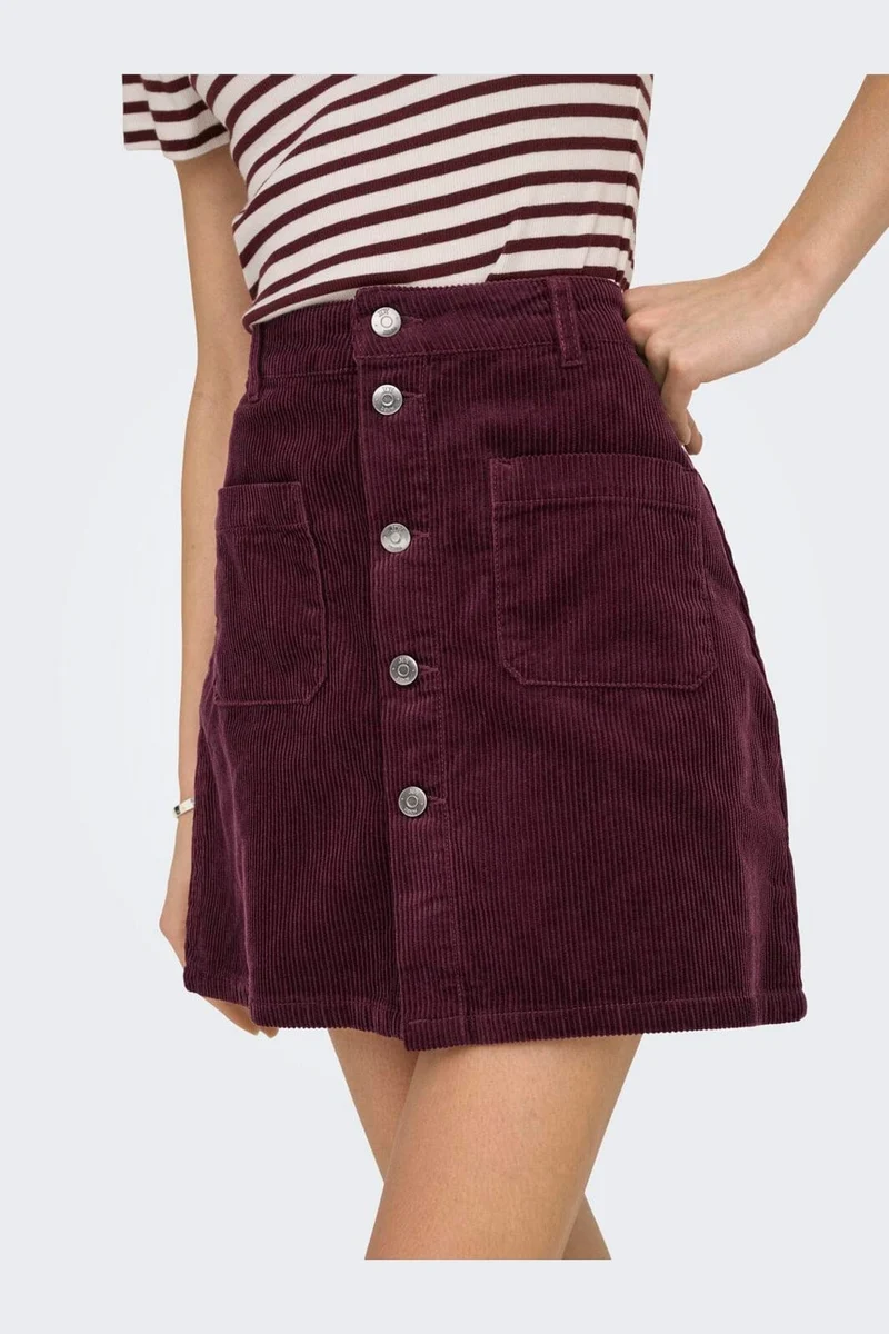 JDY - Jdyshiraz Corduroy Skirt - 4815192 Fig