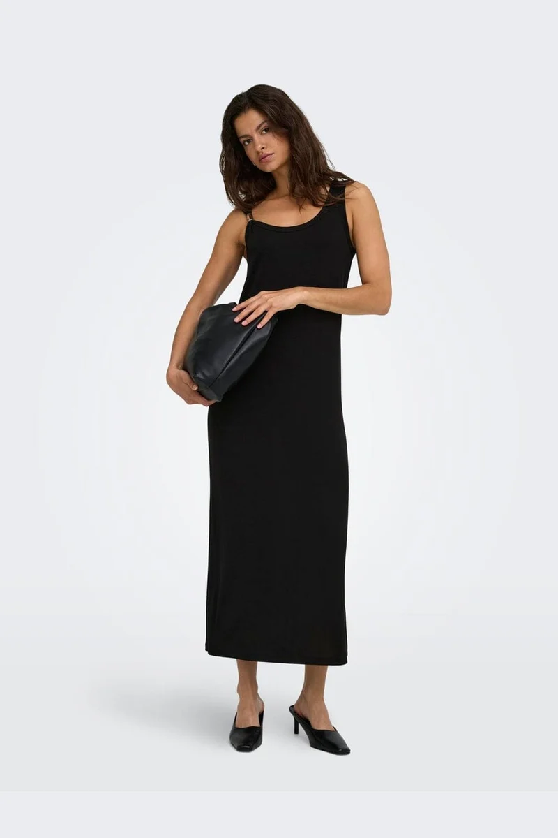 Jdy - Jdyuffa S/L Long Dress - 5195586 Black