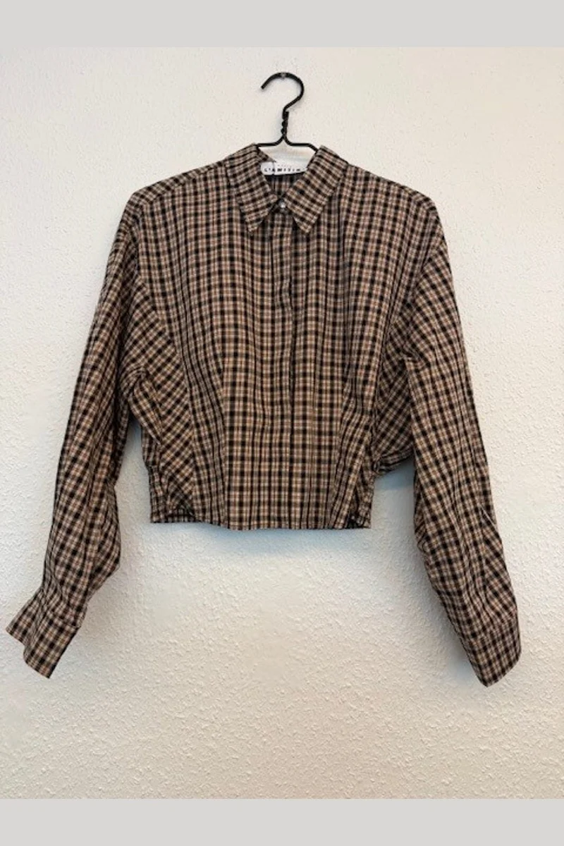 Haute L'Amitié - Check Smock Shirt HL10816 - Dessert