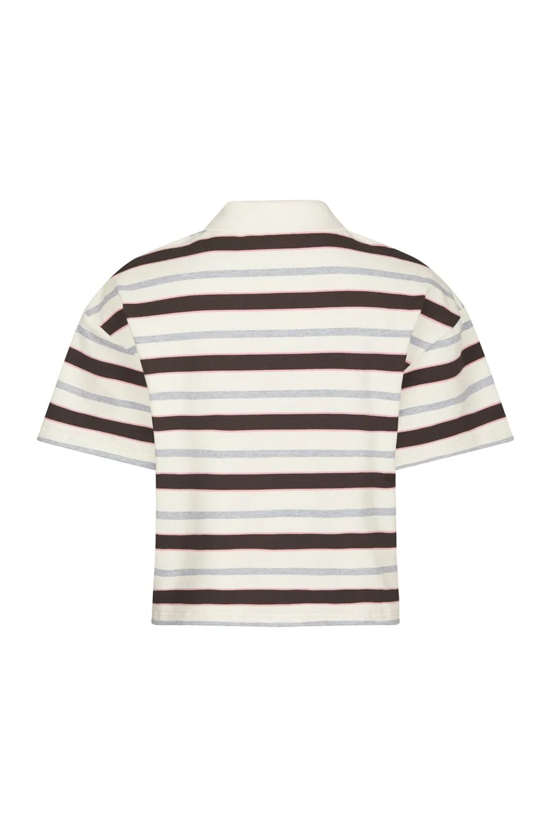 Neo Noir - Vennera Triple Stripe Polo Tee 170025 - 130 - Grey