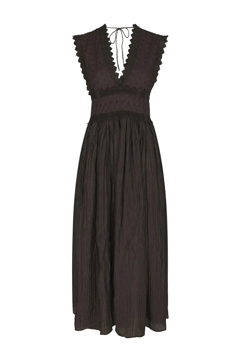 Neo Noir - Arista Lace Dress 169643 - 676 - Dark Brown