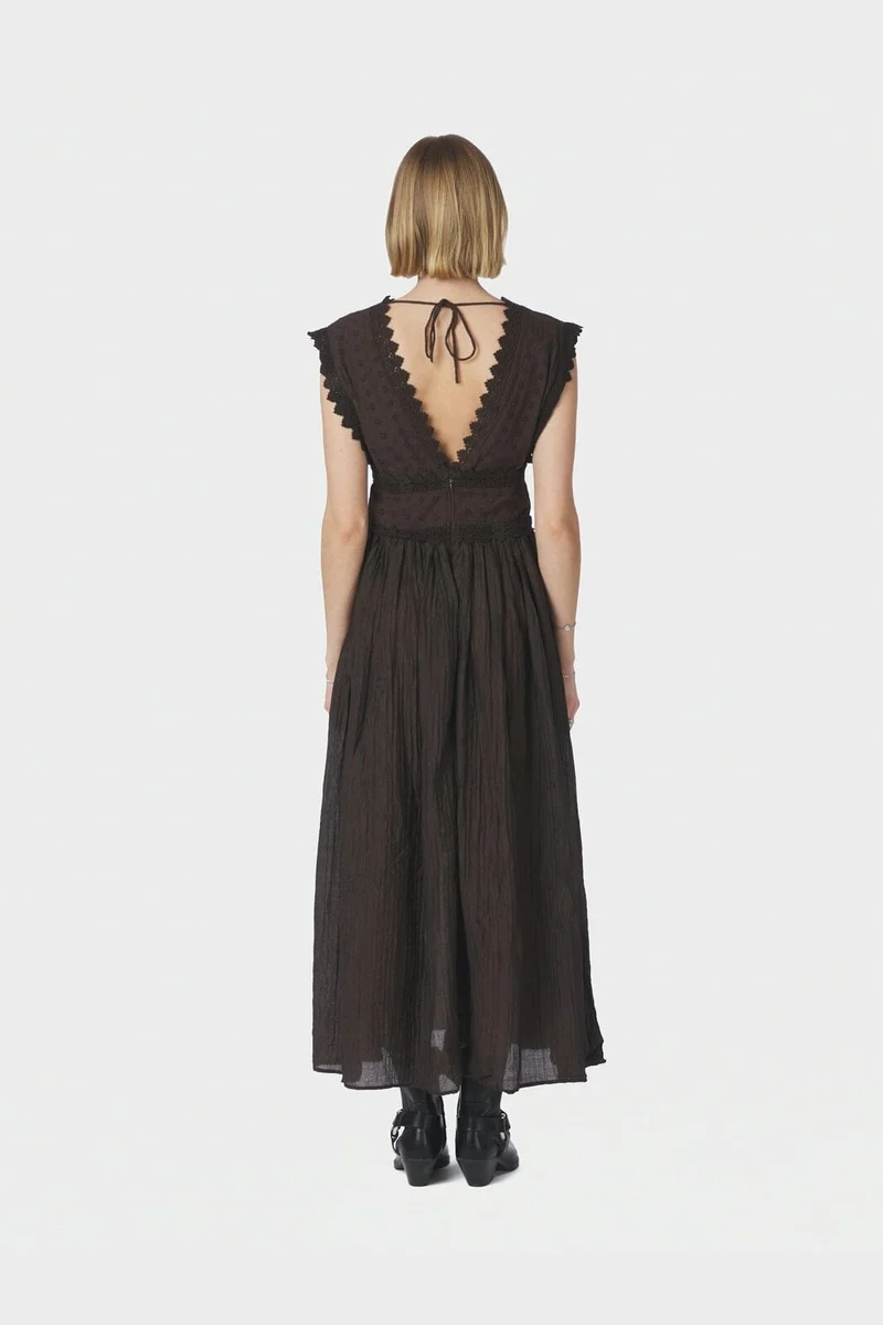 Neo Noir - Arista Lace Dress 169643 - 676 - Dark Brown