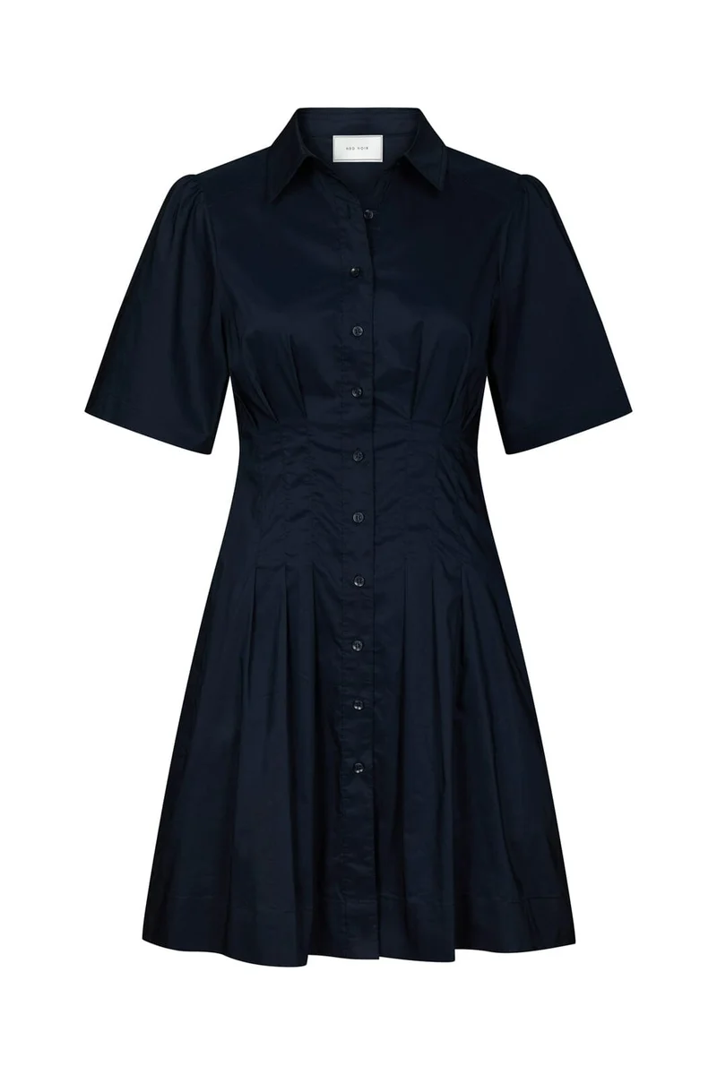 Neo Noir - Bentha Poplin Dress 167584 - 141 - Navy