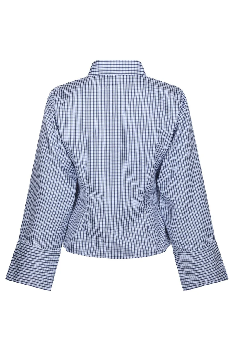 Neo Noir - Fenli Check Shirt 169775 - 140 - Blue