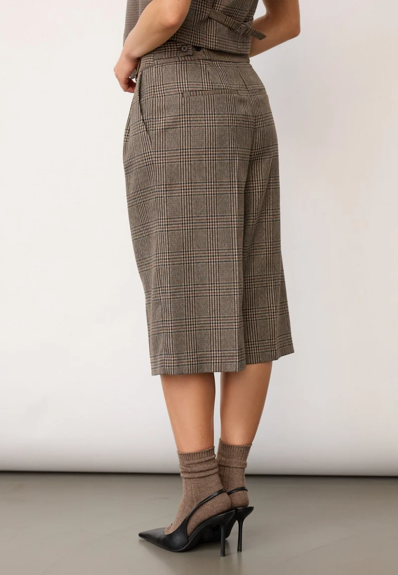 Co´Couture - Veyacc Check Bermuda 500143 - 20002 - Brown