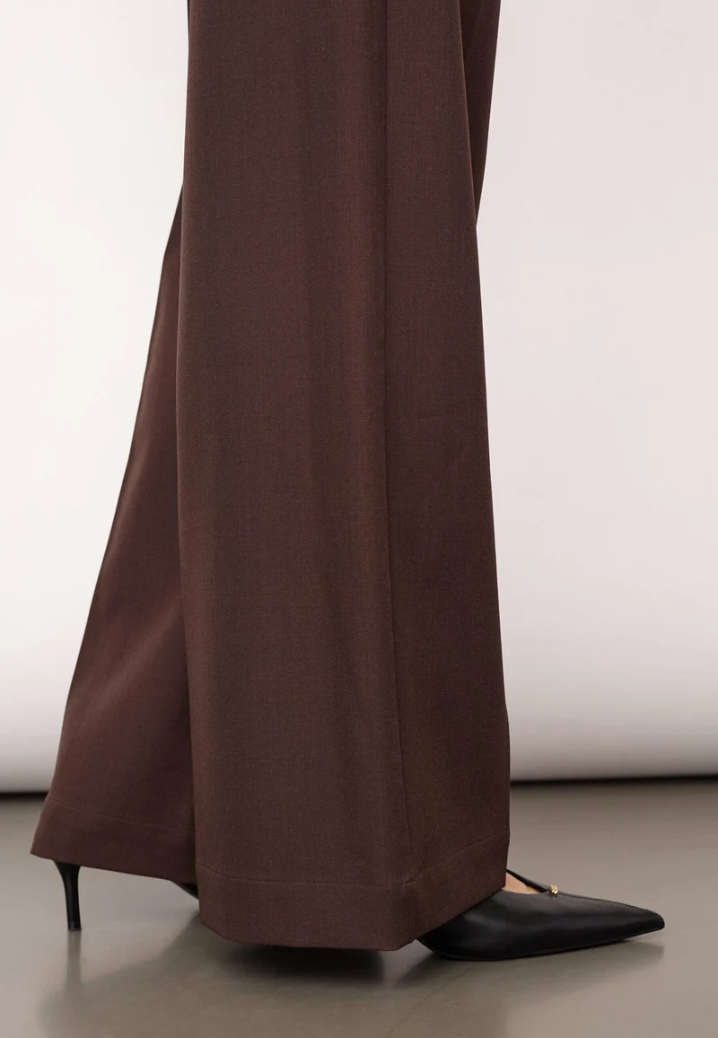Co´Couture - Lunacc Wide Pant 500428 - 20003 - Dark Brown