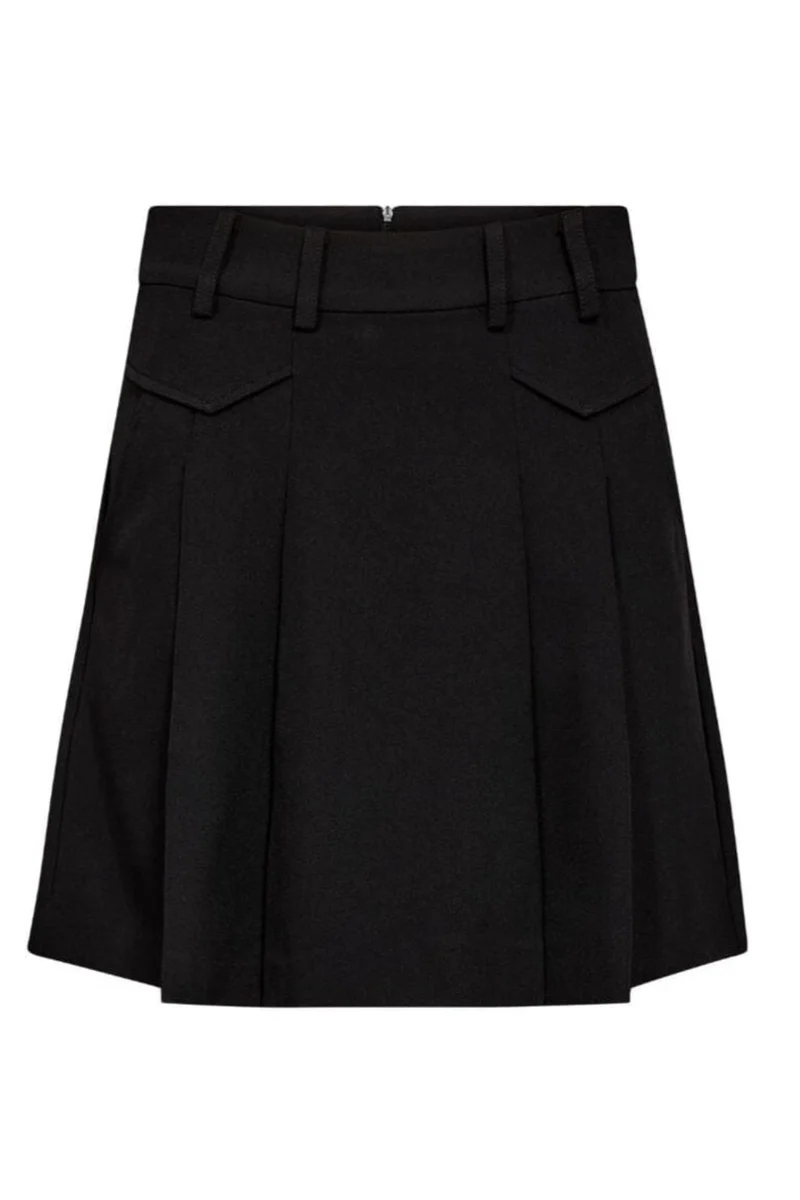 Co´Couture - Lunacc Pocket Pleat Mini Skirt 34223 - 96 - Black