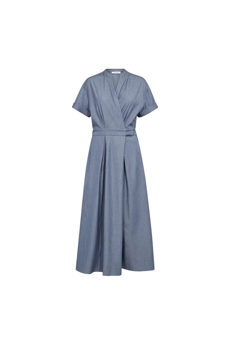 Co´Couture - Terrycc Wrap Ss Dress 500423 - 40005 - Ash Blue