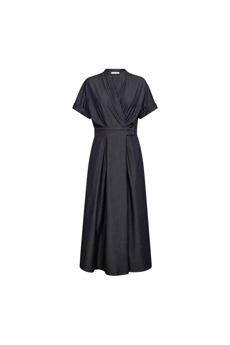 Co´Couture - Terrycc Wrap Ss Dress 500423 - 40007 - Navy
