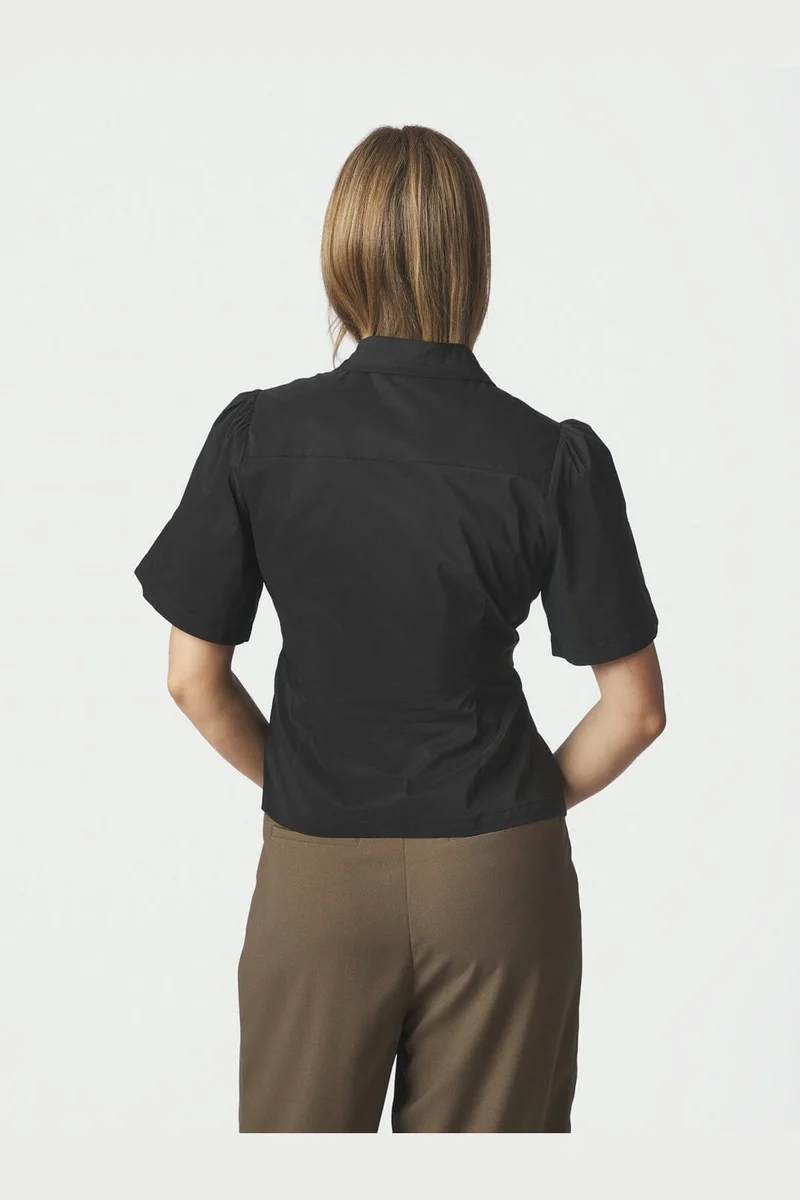 Neo Noir - Balara Poplin Shirt 167002 - 100 - Black