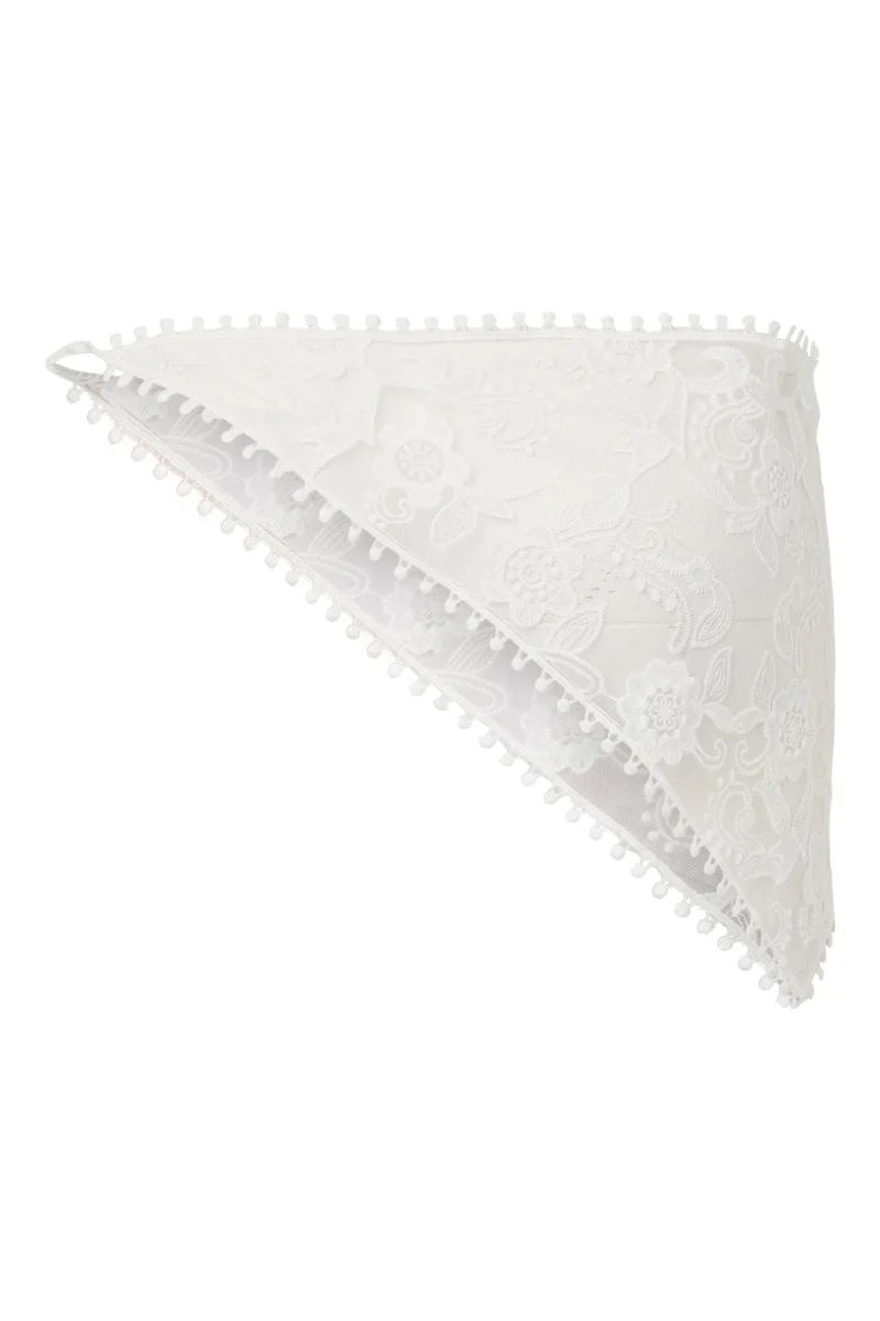 Pieces - Pcasta J Wrap Lace Sarong - 5137284 Cloud Dancer
