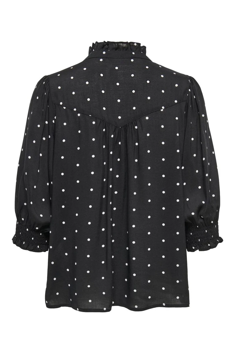 Only - Onlraya 3/4 Shirt - 5096812 Black Cd Dots