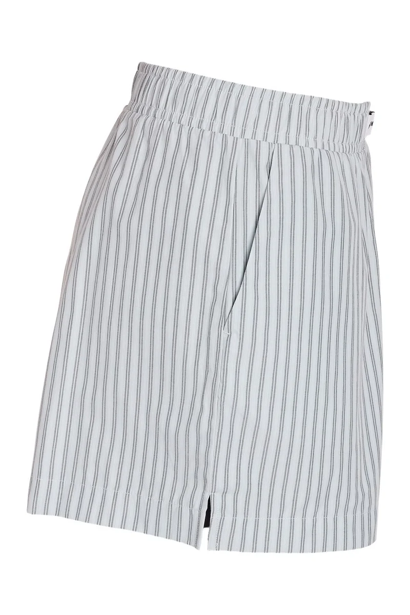Noisy May - Nmfrida Stripe Shorts - 5191129 Blue Bell Grey