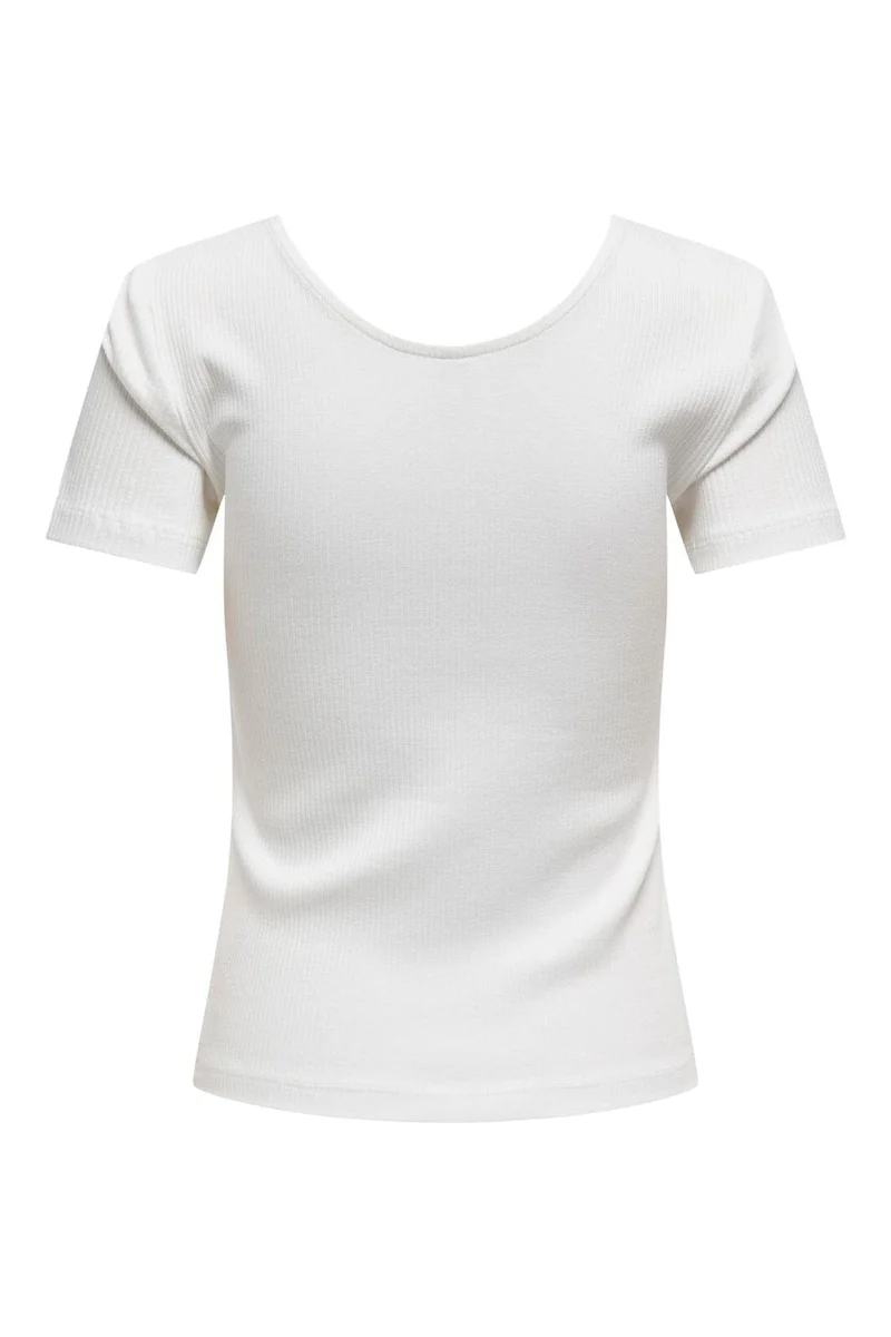 Only - Onlsimple S/S Button Top Box - 4738457 Cloud Dancer