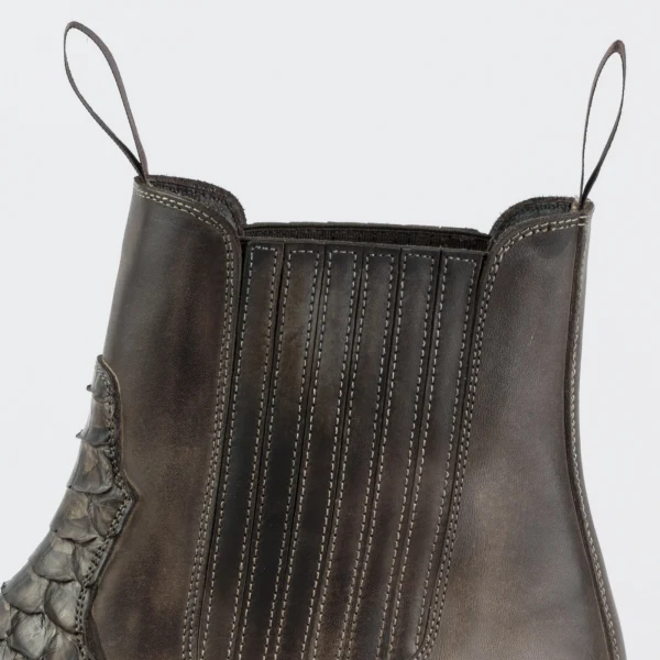 Handgefertigte Cowboystiefel oder Stiefeletten für Damen und Herren Dunkelbraun Urban und Exotic 2500