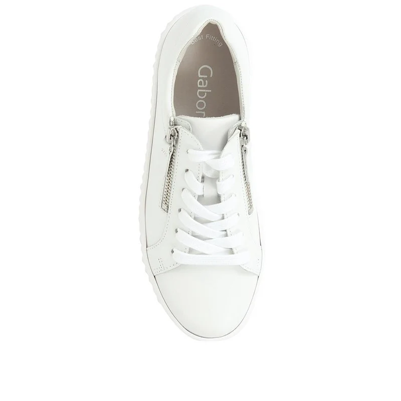 Dolly Leather Platform Trainers - GAB35502 / 321 585 - White