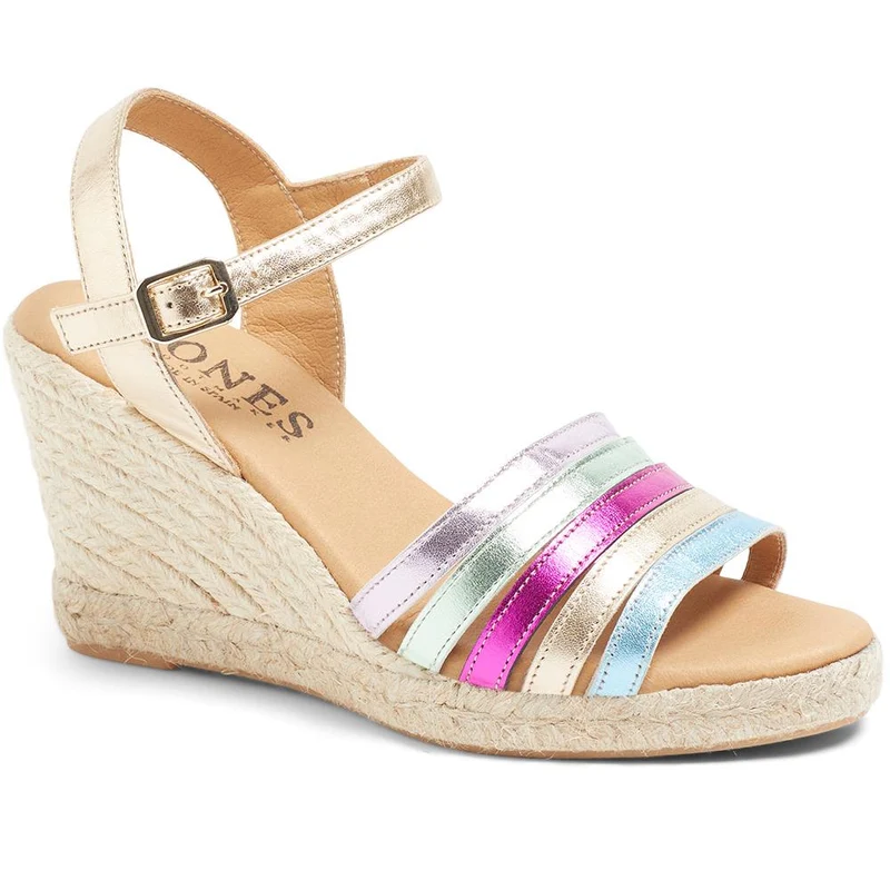 Alivia Espadrille Wedge Heels - ALIVIA / 323 627 - Metallic