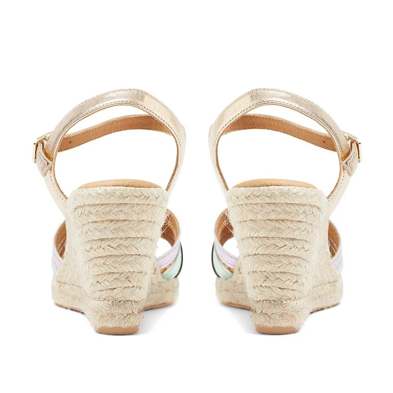Alivia Espadrille Wedge Heels - ALIVIA / 323 627 - Metallic