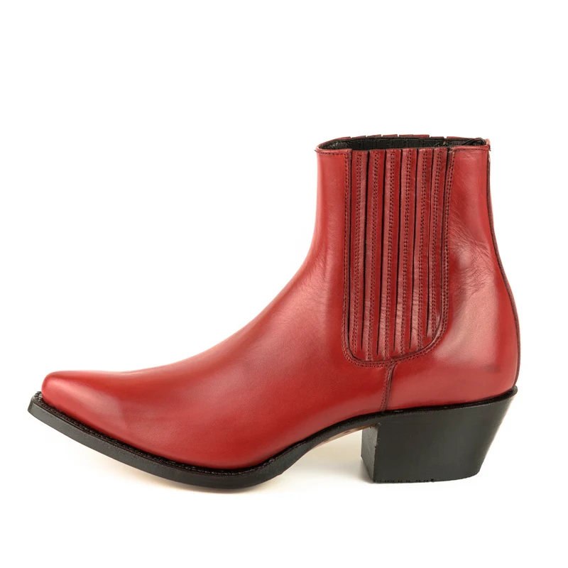 Urban Stiefeletten Damen 2496 Rotes Leder