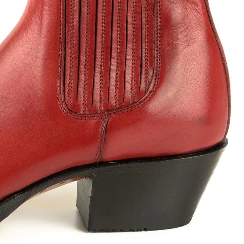 Urban Stiefeletten Damen 2496 Rotes Leder