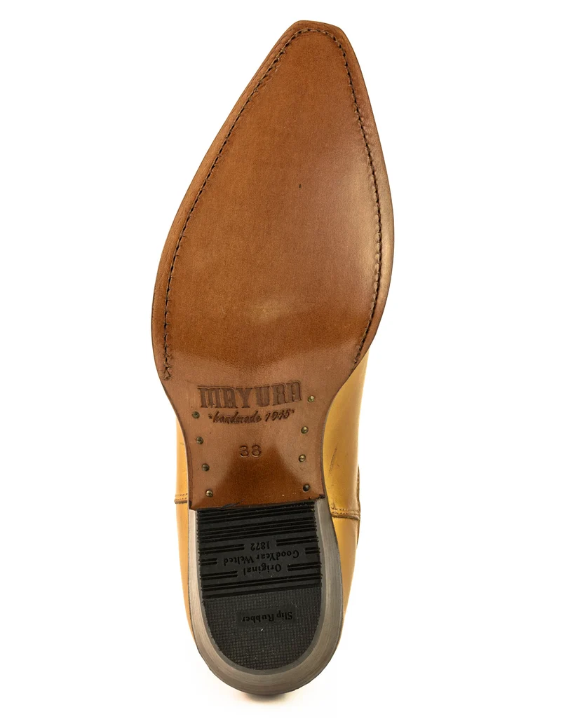 Urban Stiefeletten Damen 2496 Gelbes Leder