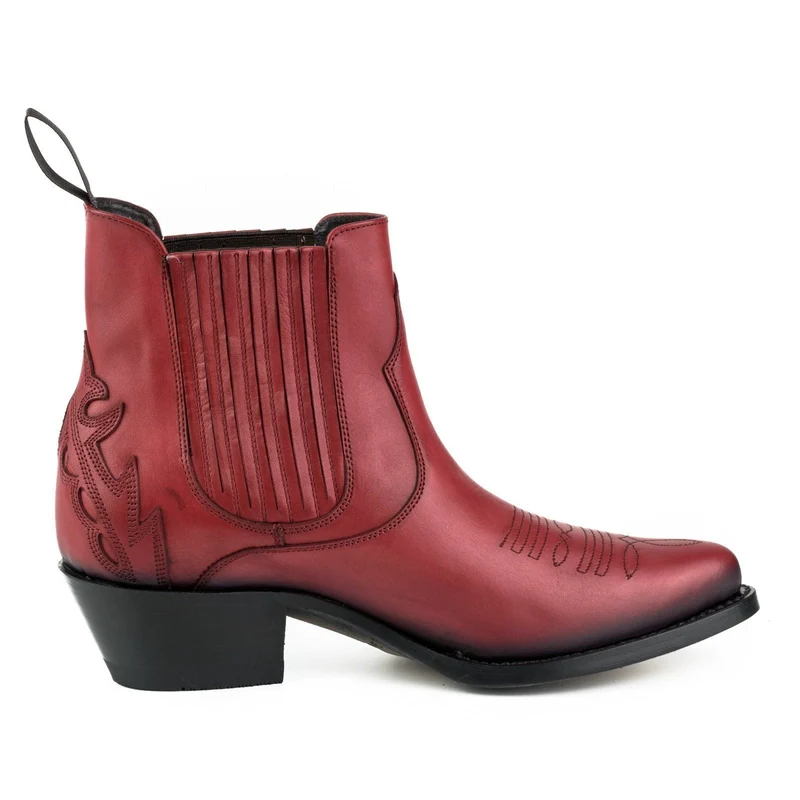 Urban Stiefeletten Damen 2487 Rotes Leder