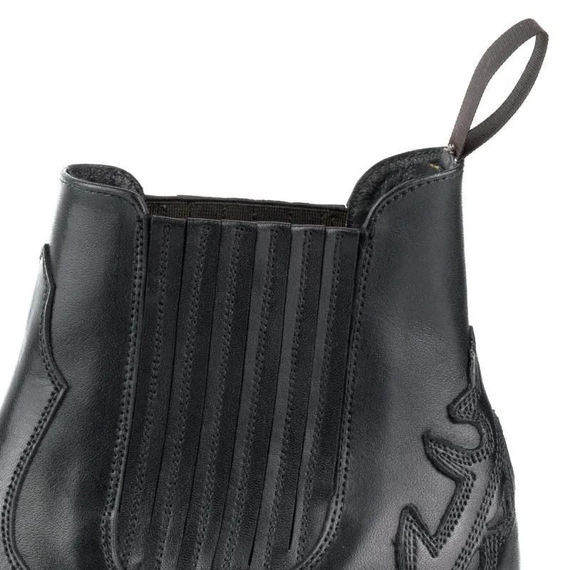 Urban Stiefeletten Damen 2487 Schwarzes Leder