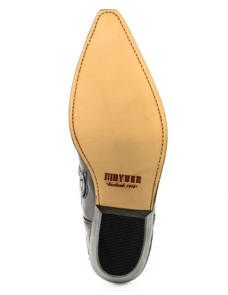 Country- und Western-Cowboystiefel für Herren und Damen von 1935 aus exotischem braunem und schwarzem Leder