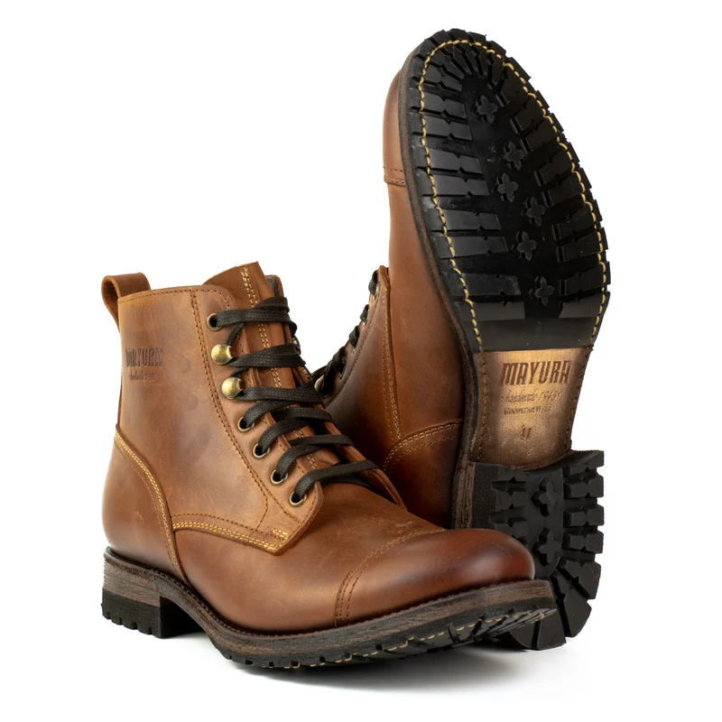 Urban-Schnürstiefel für Herren 2478 aus braunem Leder