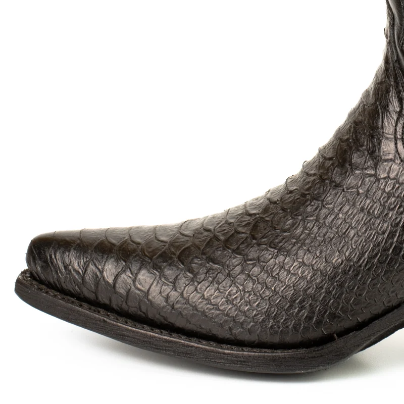 Damen-Cowboy-Country- und Westernstiefel 2524 aus schwarzem Leder