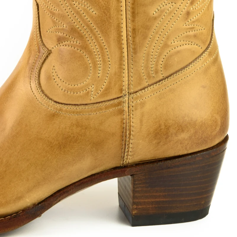 Country- und Western-Cowboystiefel für Damen 2536 Gelbes Leder