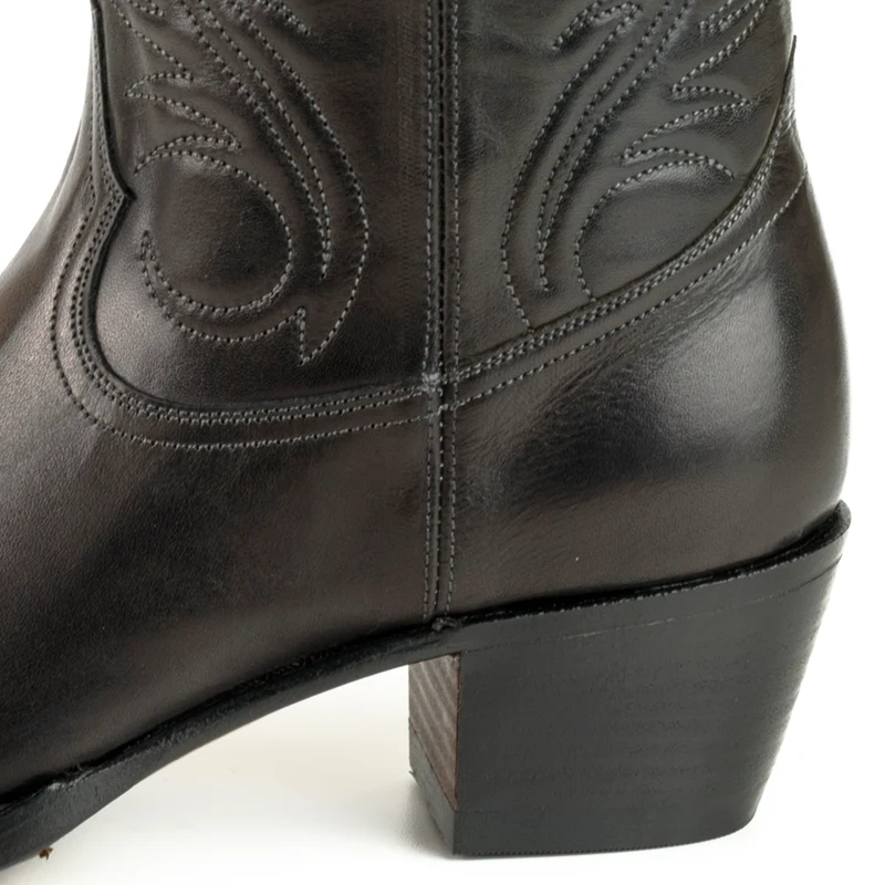 Damen-Cowboy-Country- und Westernstiefel 2536 aus schwarzem Leder