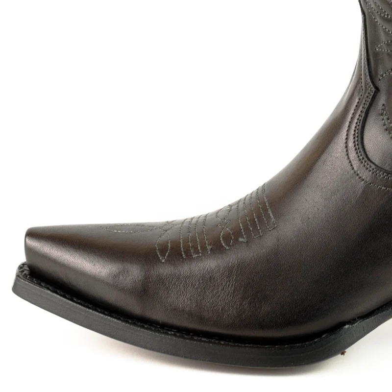 Damen-Cowboy-Country- und Westernstiefel 2536 aus schwarzem Leder
