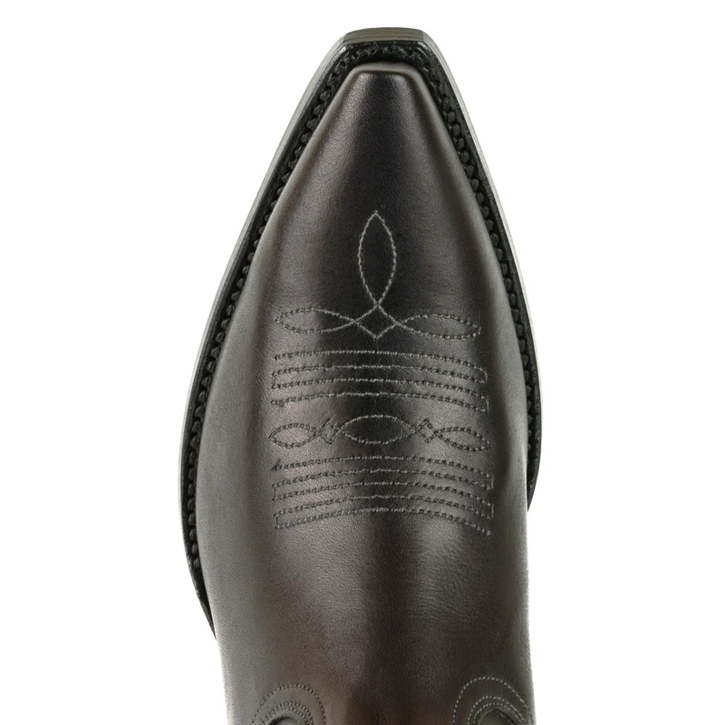 Damen-Cowboy-Country- und Westernstiefel 2536 aus schwarzem Leder