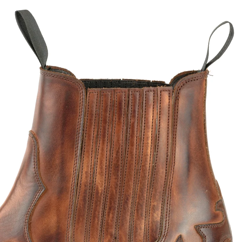 Cowboy Country Western Stiefeletten für Herren und Damen 1931 aus braunem Leder